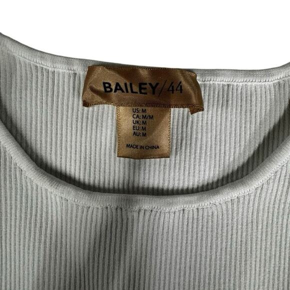 Bailey 44 Stretchy White Ribbed High Round Neck Tank Top
Size M - Picture 3 of 9